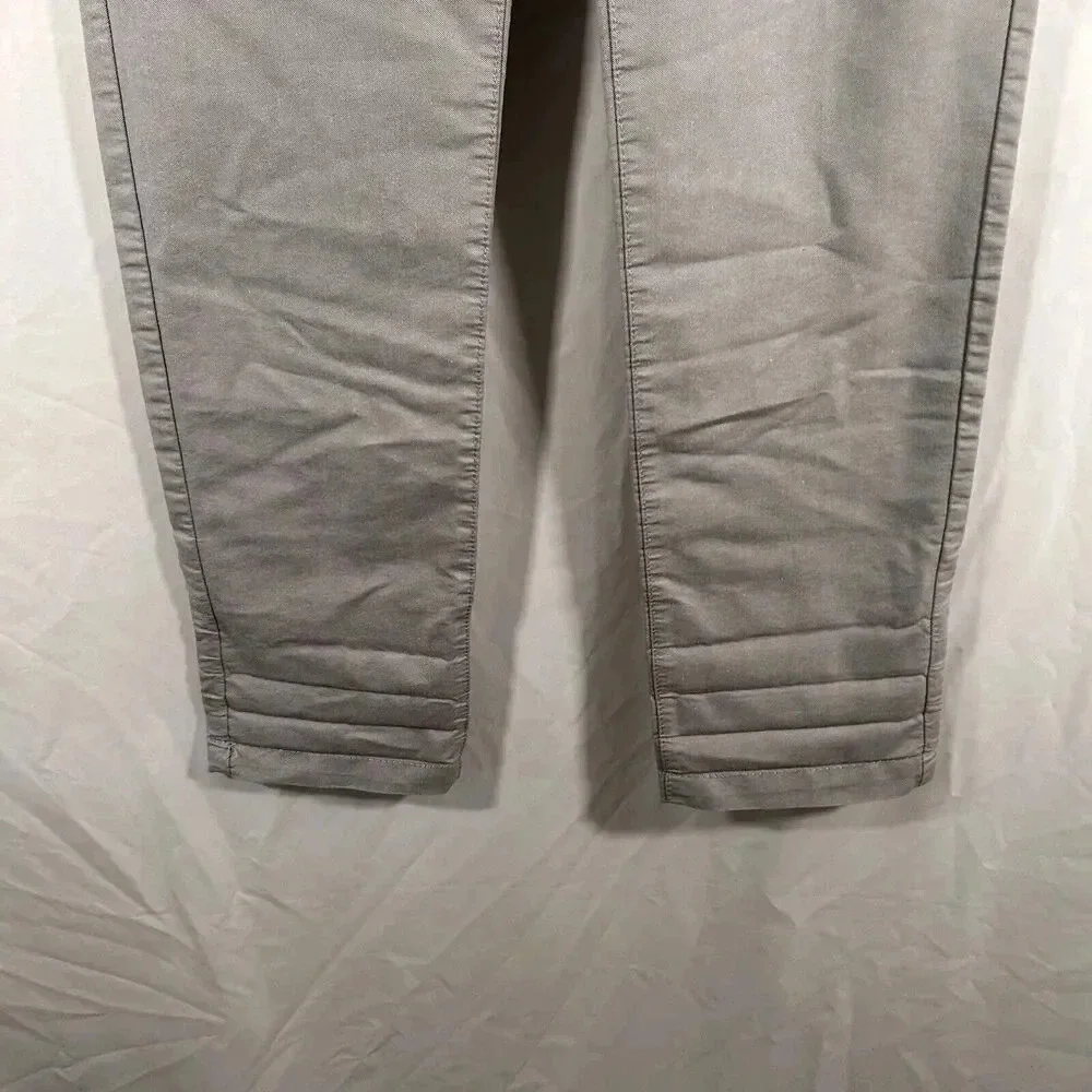 Zara Man Pants Men's 30 Solid Grey Pockets Button Zip Office Work Pants